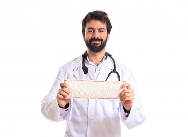 doctor-with-bandage