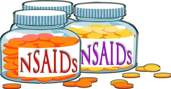 blog picture of pill bottles with the words nsaids