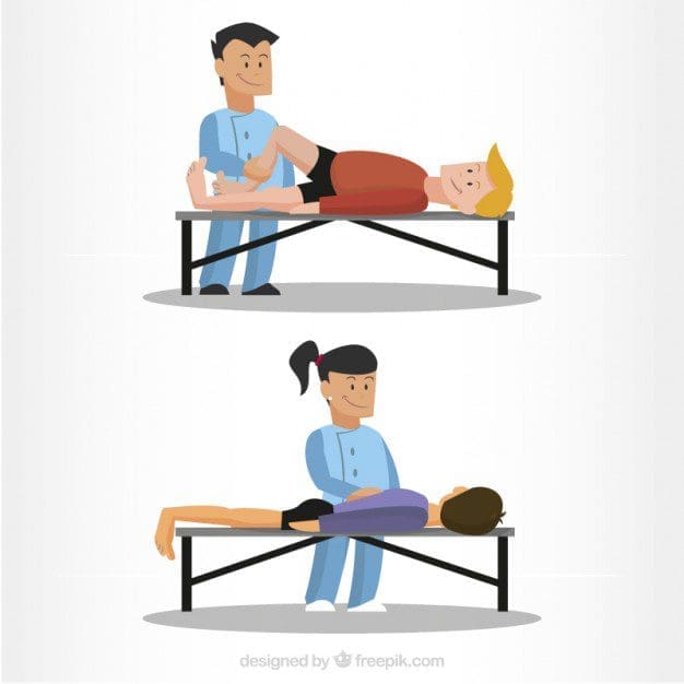 physiotherapist massage